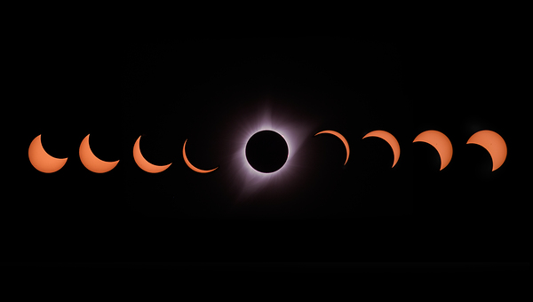 Solar Eclipse 2017 progression by Astro Earth Art
